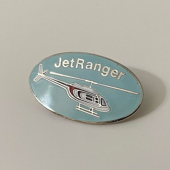 Vintage 1986 Jet Ranger Lapel Pin Helicopter Aero - Picture 1 of 8